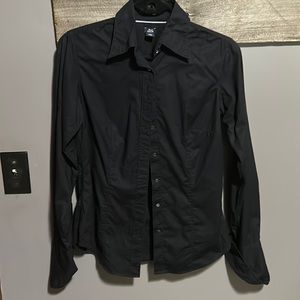 Gap stretch black dress shirt